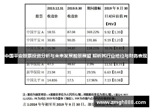 中国平安股票投资分析与未来发展前景展望 解析其行业地位与财务表现